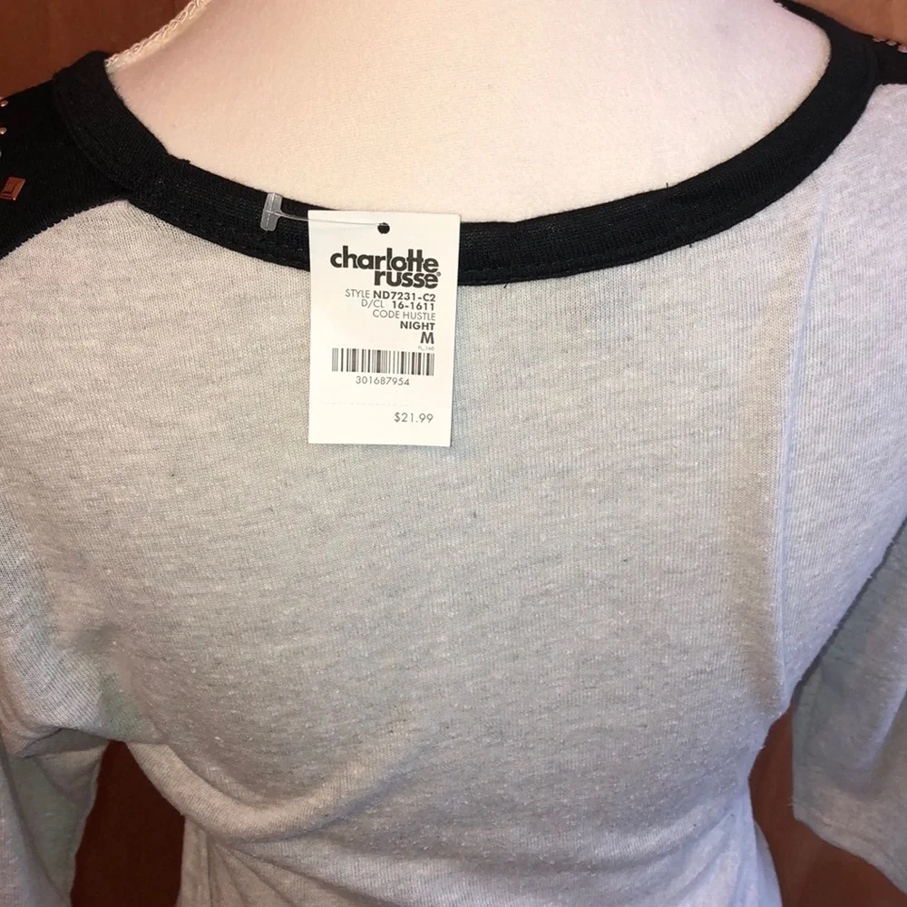 NWT Charlotte Russe 3/4 sleeve shirt